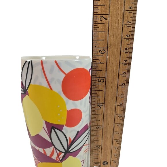 Starbucks 2015 Lemon Print Ceramic Mug 16oz Summer Citrus Graphic Cup - Picture 6 of 6